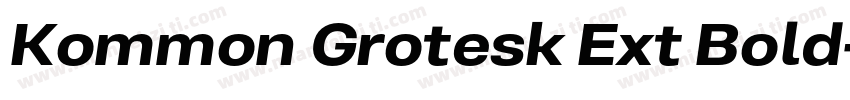 Kommon Grotesk Ext Bold字体转换
